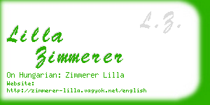 lilla zimmerer business card